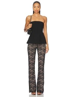 NWT MAJORELLE Zariah Black Lace Pants